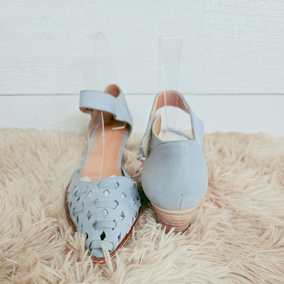 SUNDANCE | SKY BLUE LEATHER LOAFERS - NWOT - Picture 3 of 7